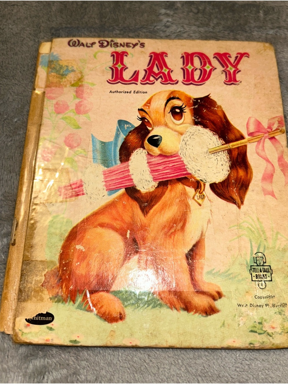 Walt Disney’s Lady Whitman Tell-A-Tale, 1954, Hardcover Book